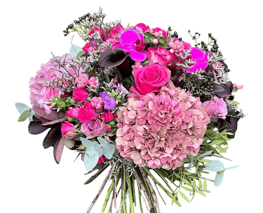 Bouquet de pêches et de prunes du jardin