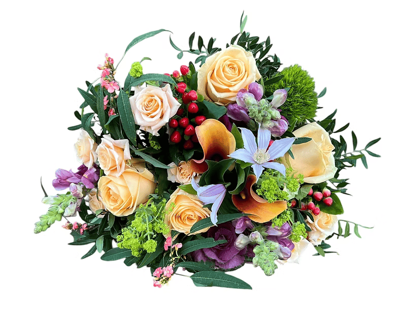 Peach & Plum Garden Bouquet